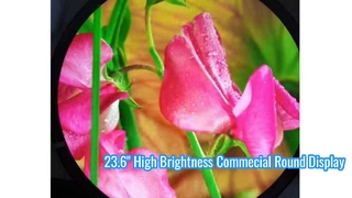 23.6 Inch Round LCD Display Brightness 1500 nits